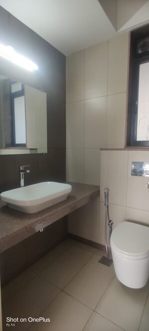 Bathroom in 2 BHK Apartment at Shapoorji Pallonji Vicinia, Powai – for Rent
