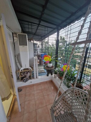 Balcony in 2 BHK Apartment at Ganga Sarovar, Wadgaon Sheri – for Rent