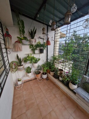 Balcony in 2 BHK Apartment at Ganga Sarovar, Wadgaon Sheri – for Rent