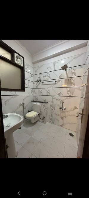Bathroom in 3 BHK Builder Floor at Saket – for Rent