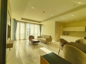 Living Room in 2 BHK Apartment at Bhartiya Leela Residences, Thanisandra Main Road – for Sale