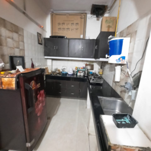 Kitchen in 2 BHK Builder Floor at Malviya Nagar – for Rent