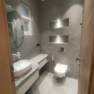 Bathroom in 3 BHK Builder Floor at Vikas Puri – for Sale