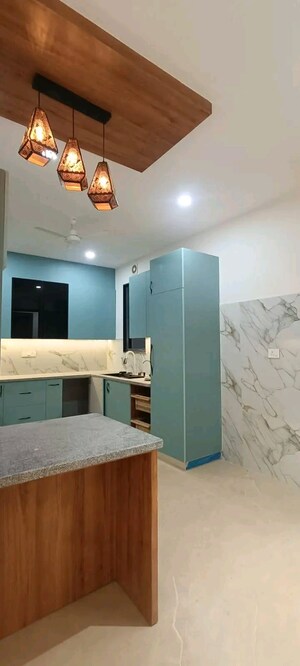 Kitchen in 3 BHK Builder Floor at Palm Residency Chhatarpur, Chattarpur – for Rent