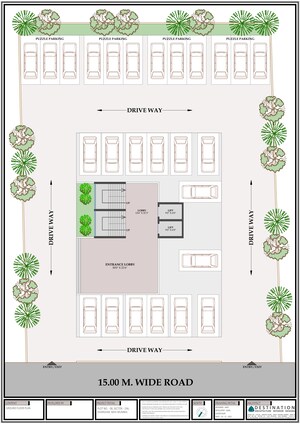 Floor Plan in 2 BHK Apartment at Hitech Dwarka, Kharghar Sector 19 – for Sale