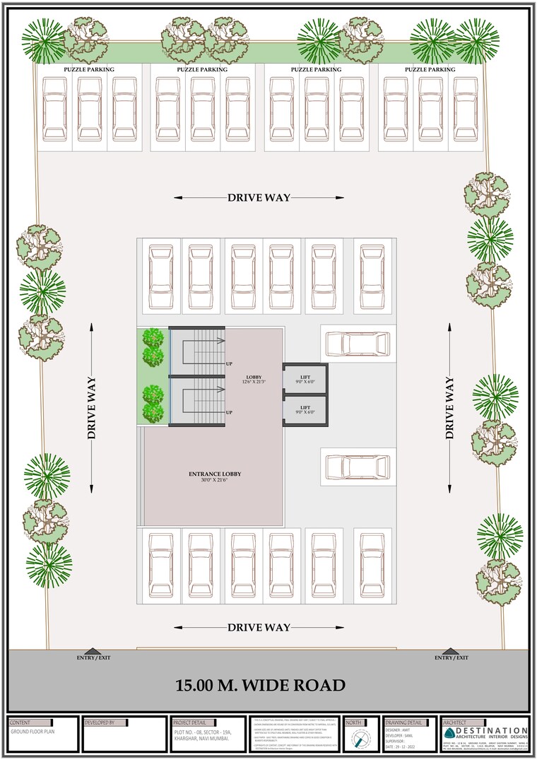 Floor Plan, hitech-dwarka 2 Bedroom 609 Sq.Ft. Apartment In Kharghar Sector 19 Navi Mumbai 9474399
