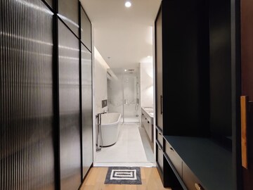 Building Lobby in 3 BHK Apartment at Bhartiya Leela Residences, Thanisandra Main Road – for Rent