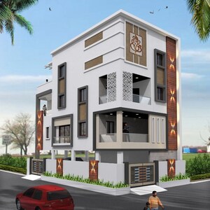 5 BHK Villa – Exterior View View at Ameenpur - for Sale