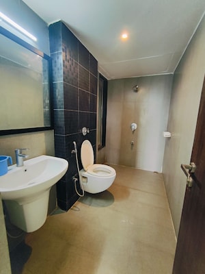 Bathroom in 1 BHK Apartment at Raj Residency Kasarvadavali, Kasarvadavali – for Rent