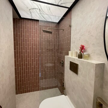 Bathroom in 3 BHK Apartment at Gurukrupa Vyom, Gulmohar Colony – for Sale