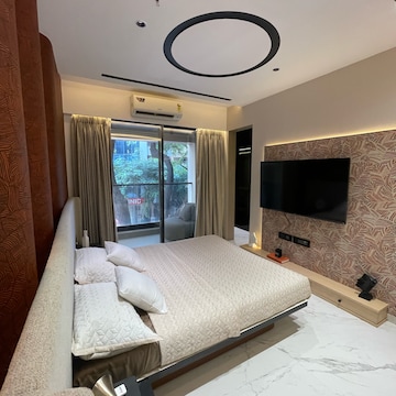 Bedroom in 3 BHK Apartment at Gurukrupa Vyom, Gulmohar Colony – for Sale