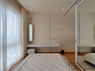 Bathroom in 3 BHK Apartment at Bhartiya Leela Residences, Thanisandra Main Road – for Rent