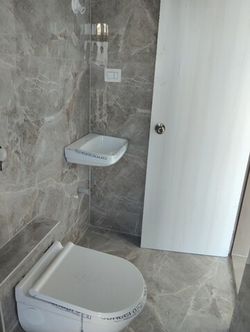 Bathroom in 2 BHK Apartment at Shraddha Priva, Mulund West – for Rent