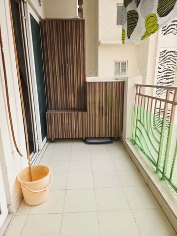 Balcony in 3 BHK Apartment at Galaxy North Avenue, Gaur City 1 – for Rent