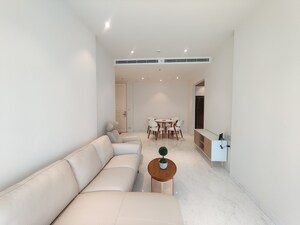 Building Lobby in 1 BHK Apartment at Bhartiya Leela Residences, Thanisandra Main Road – for Rent