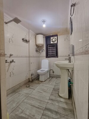 Bathroom in 2 BHK Builder Floor at Malviya Nagar – for Rent