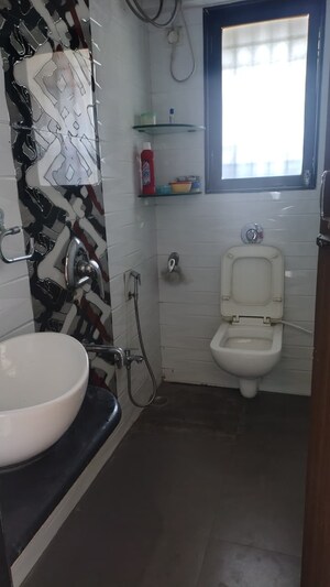 Bathroom in 2 BHK Apartment at Atlanta Heights, Prabhadevi – for Rent