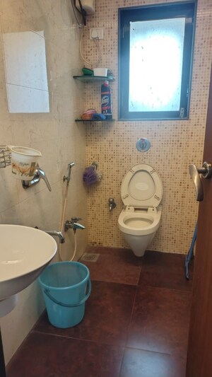 Bathroom in 2 BHK Apartment at Atlanta Heights, Prabhadevi – for Rent