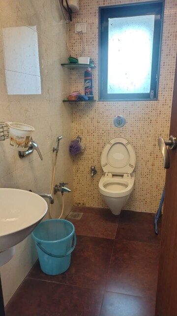 Bathroom in 2 BHK Apartment at Atlanta Heights, Prabhadevi – for Rent