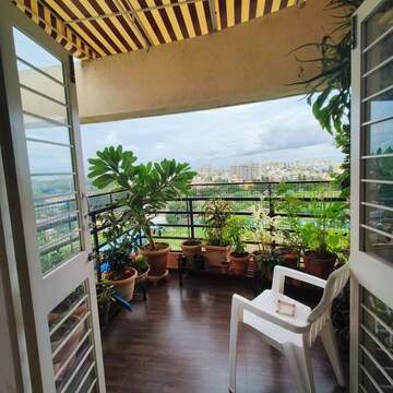 Balcony in 2 BHK Apartment at L S Mehetre Shiv Angan, Pimple Saudagar – for Rent