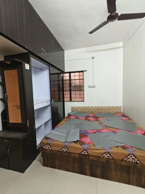Bedroom in 2 BHK Builder Floor at Wadgaon Sheri – for Rent
