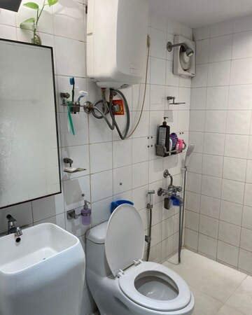 Bathroom in 2 BHK Builder Floor at Cox Town – for Rent
