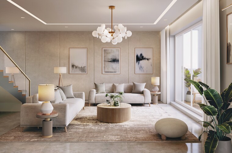 Living Room, lohia-jain-the-reserve 4 Bedroom 2696 Sq.Ft. Apartment In Koregaon Park Annexe Pune 9476990