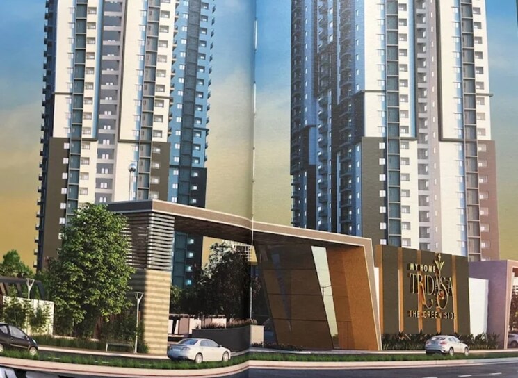 Exterior View, my-home-tridasa 2.5 Bedroom 1515 Sq.Ft. Apartment In Tellapur Hyderabad 9477332