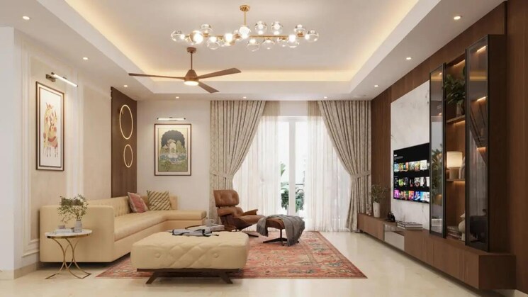 Living Room, smart-world-gems 3 Bedroom 1423 Sq.Ft. Apartment In Sector 89 Gurgaon 9477492
