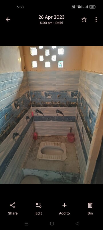 Kitchen in 1 RK Builder Floor at Shalimar Bagh – for Rent