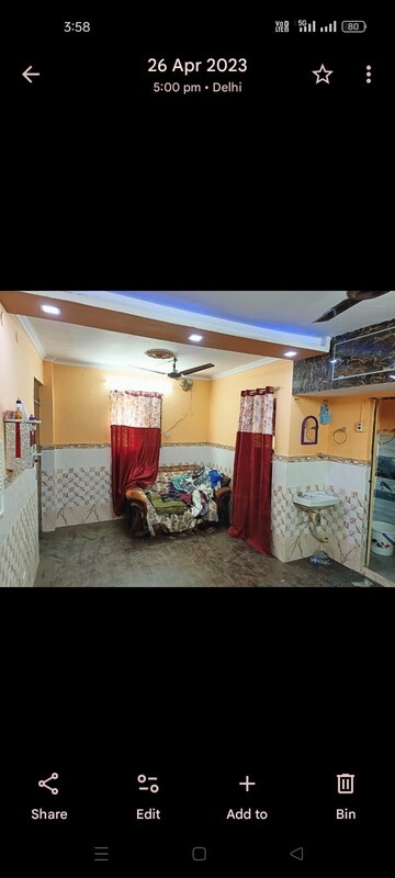 Bedroom in 1 RK Builder Floor at Shalimar Bagh – for Rent