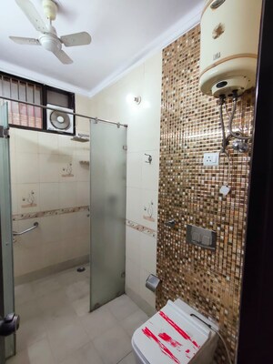 Bathroom in 3 BHK Builder Floor at Prashant Vihar – for Rent