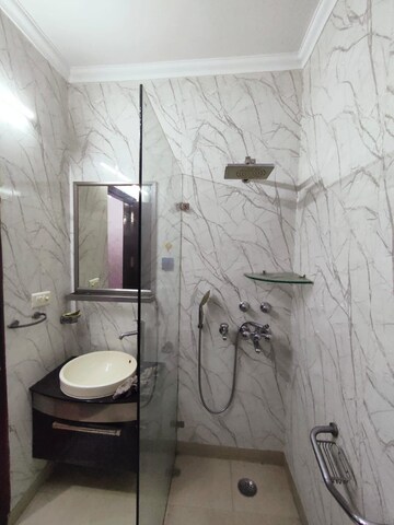 Bathroom in 3 BHK Builder Floor at Prashant Vihar – for Rent
