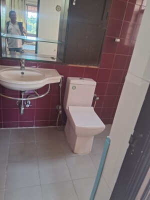 Bathroom in 3 BHK Apartment at La Chapelle, Baner – for Rent