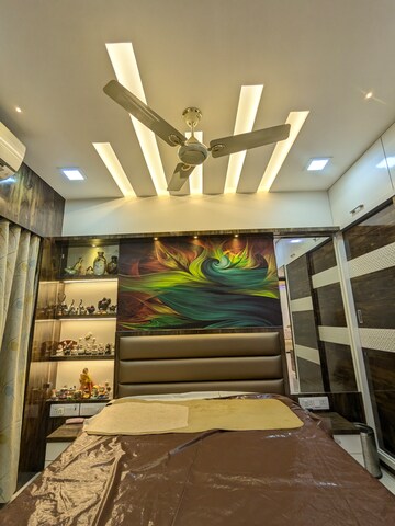 Staircase in 3 BHK Apartment at Gurukrupa Marina Enclave, Malad West – for Sale