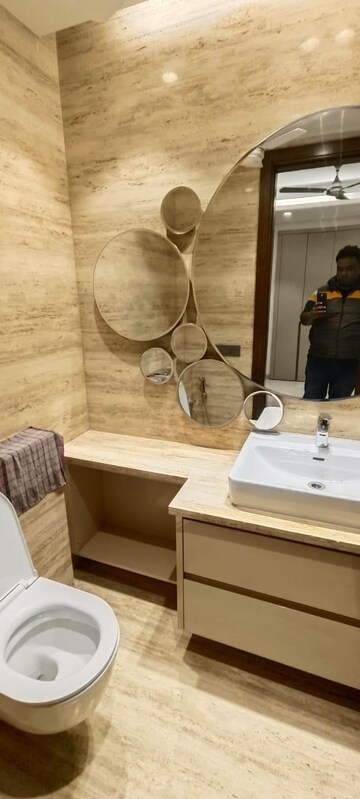 Bathroom in 4 BHK Builder Floor at Hauz Khas – for Sale