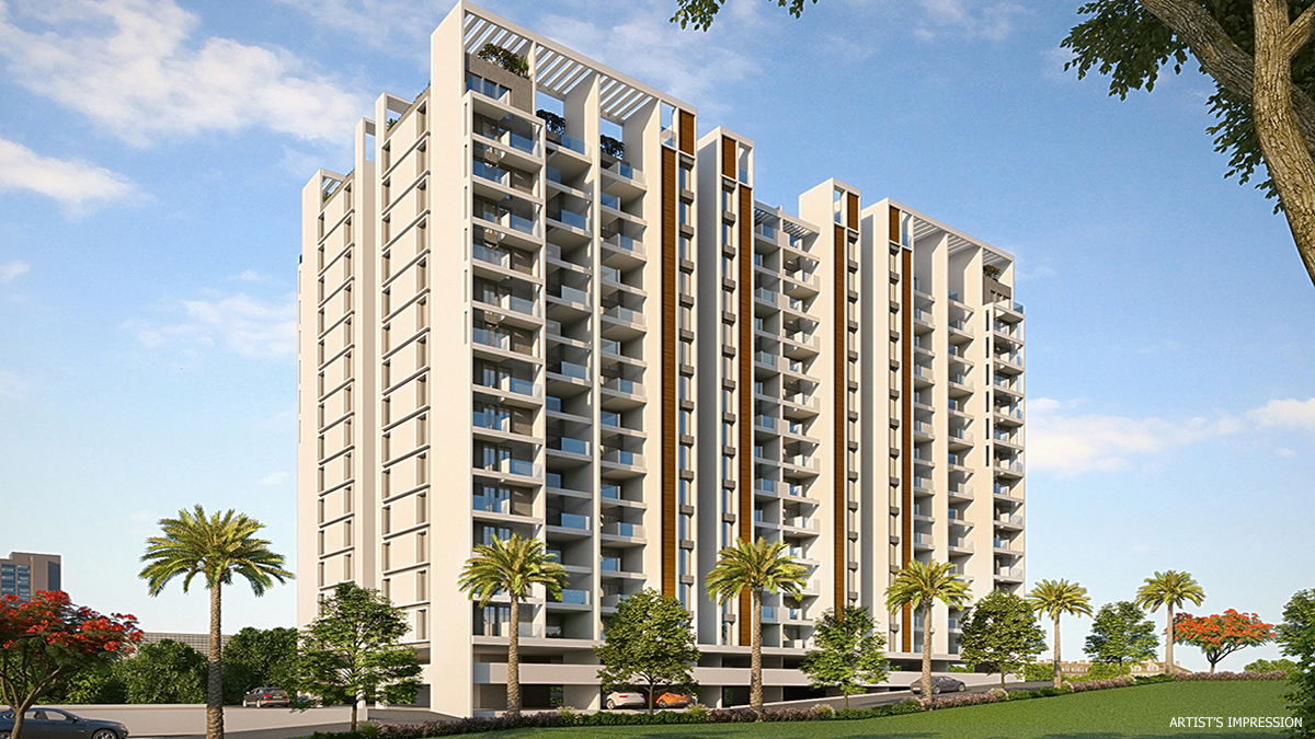 3 BHK + Servant Room 1133 Sq.Ft. Apartment in Majestique Towers