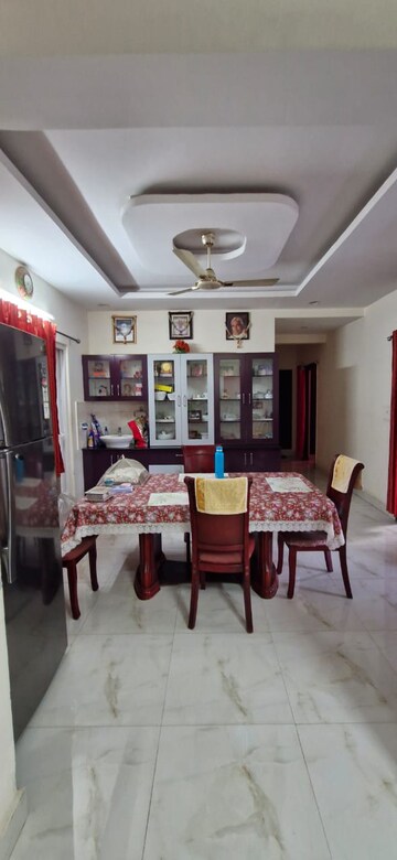 Dining area in 3 BHK Builder Floor at Kondapur – for Rent