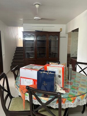Dining Room in 3 BHK Apartment at Ambawadi – for Rent