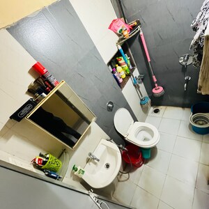 Bathroom in 1 BHK Apartment at Sachdev Complex, Bhatti Pada – for Sale