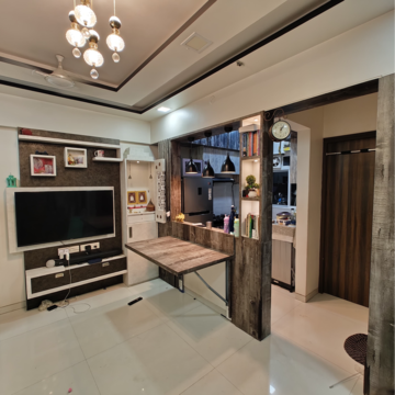 Living Room in 1 BHK Apartment at Kshitij Vivanta, Sadan Wadi – for Sale