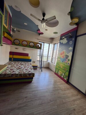 Bedroom in 3 BHK Apartment at Lodha Luxuria, Majiwada – for Rent