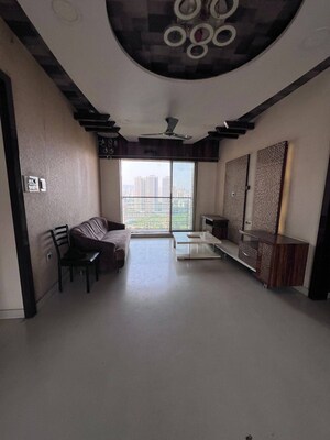 Living Room in 3 BHK Apartment at Lodha Luxuria, Majiwada – for Rent