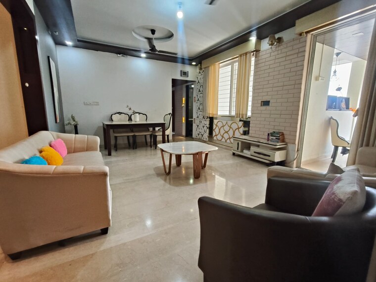 Living Room, pashankar-yin-yang 2 Bedroom 1000 Sq.Ft. Apartment In Kharadi Pune 9479177