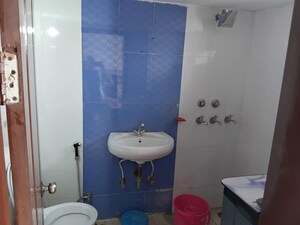 Bathroom in 3 BHK Apartment at Prem Satyam Swastik Apartment, Patiala Road – for Rent