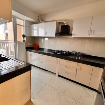 Kitchen in 4 BHK Apartment at Rishita Manhattan, Sarsawan – for Sale