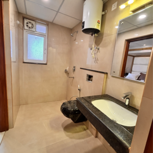 Attached Bathroom in 4 BHK Apartment at Rishita Manhattan, Sarsawan – for Sale