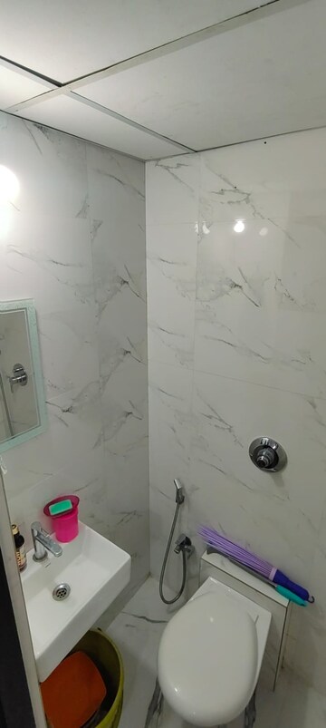 Bathroom in 2 BHK Apartment at Hubtown Harmony, Matunga – for Rent