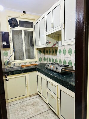 Kitchen in 1 BHK Builder Floor at Mehrauli – for Rent