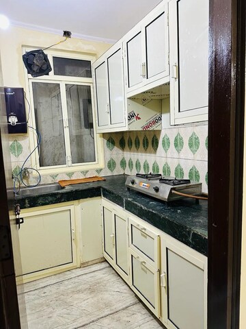 Kitchen in 1 BHK Builder Floor at Mehrauli – for Rent
